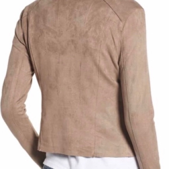 BLANKNYC Drape Front Faux Suede Jacket - Picture 2 of 6